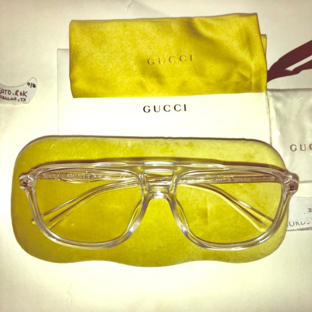 Gucci Clear 80s Frames